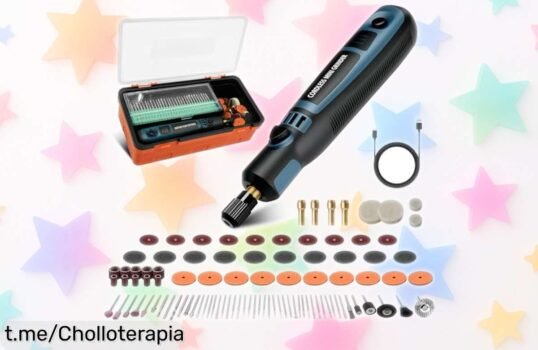 Lápiz eléctrico fabuloso para grabar, taladrar y cortar: 96 cabezales, batería USB y potencia ajustable a precio de ganga. ¡No te pierdas esta oferta que está que arde!