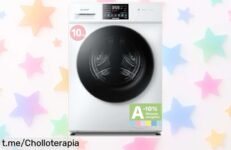 Lavadora COMFEE’ CFP03EW100WHL de 10 kg con vapor, ¡un ofertón que elimina olores y lava en solo 15 minutos! Aprovecha esta caída de precios antes de que se acabe.