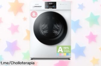 Lavadora COMFEE’ CFP03EW80WHL de 8 kg con ciclo exprés y función vapor, un ofertón que te hará adorar la hora de lavar. ¡Aprovecha ya este chollo irresistible!
