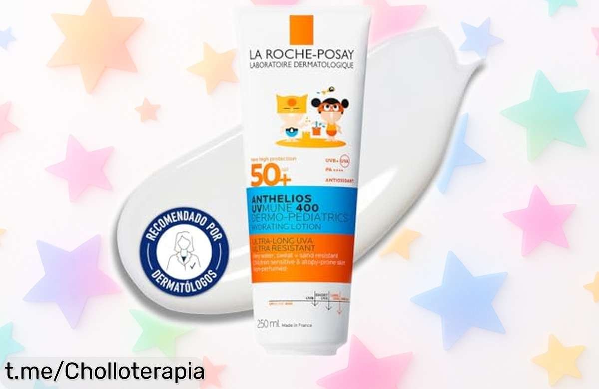 Leche solar para niños La Roche Posay Anthelios SPF50+: ¡Ofertón que cuida su piel mientras juegan sin parar! No dejes pasar esta oportunidad única hoy mismo.