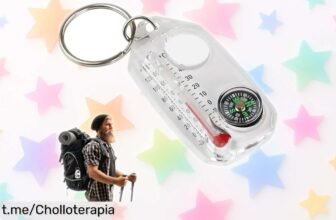 Llavero multiherramienta con brújula y termómetro perfecto para aventureros, ¡aprovéchalo ahora por un precio tirado que no podrás dejar pasar!