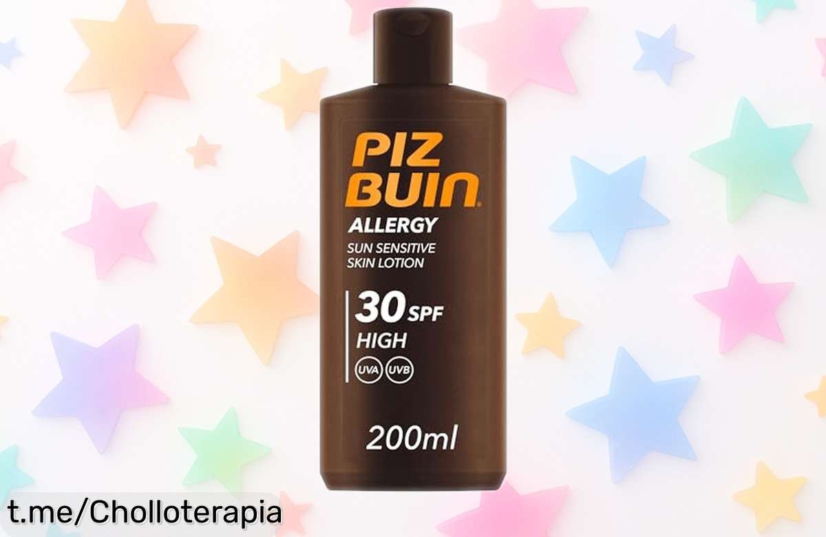 Loción corporal PIZ BUIN Allergy para pieles sensibles, hidratación y protección FPS 30 a precio loco; cuida tu piel con este ofertón que no querrás dejar pasar.