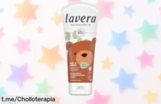 Loción de lavado y champú para bebé Lavera, súper suave y natural: cuida la piel de tus peques a un precio que no te podrás creer. ¡Haz que su hora del baño sea especial ya!