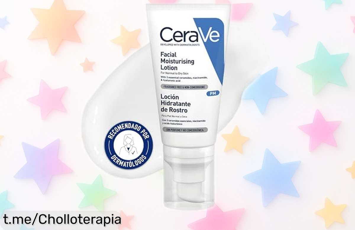 Loción hidratante de noche CeraVe PM: el chollo que tu piel sensible estaba esperando, ¡dile adiós a las rojeces y despierta radiante cada mañana!