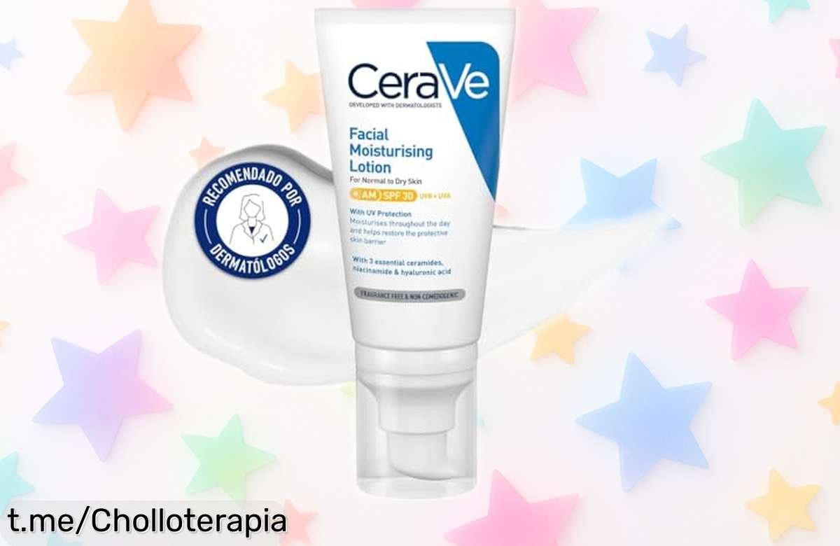 Loción hidratante facial CeraVe con SPF 30, la protección que tu piel necesita ahora a un precio de ganga; ¡no dejes pasar esta oportunidad para lucir radiante y cuidada!