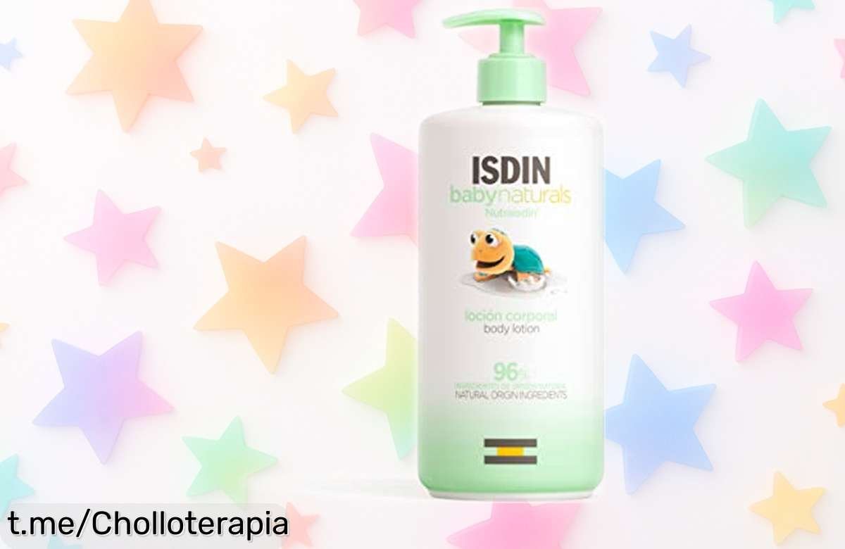 Loción hidratante para bebé ISDIN Baby Naturals de 750 ml: Cuida la piel sensible y deja a tu peque suave todo el día, ¡aprovecha este ofertón que no podrás dejar pasar!