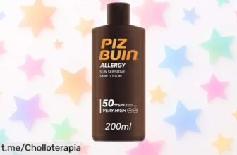 Loción solar PIZ BUIN Allergy FPS 50: protegiendo tu piel sensible con este ofertón que no podrás dejar pasar, disfruta del sol sin preocupaciones y dale a tu piel el cuidado que merece.