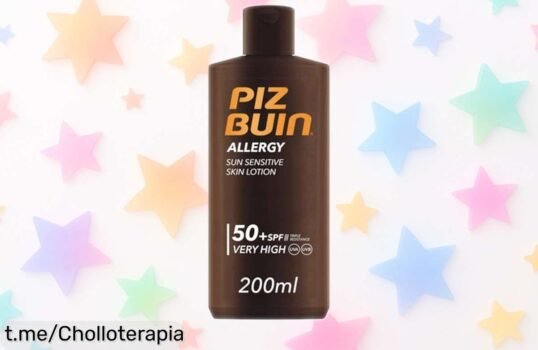 Loción solar PIZ BUIN Allergy FPS 50: protegiendo tu piel sensible con este ofertón que no podrás dejar pasar, disfruta del sol sin preocupaciones y dale a tu piel el cuidado que merece.