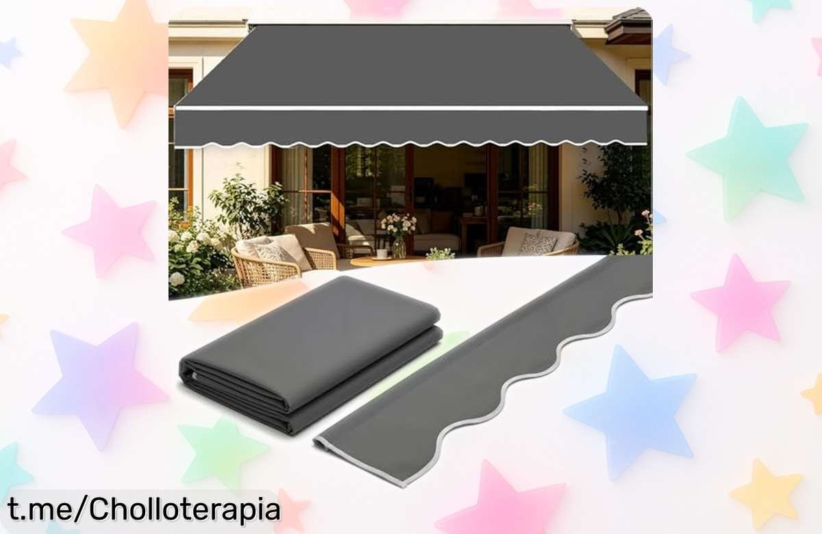 Lona para toldo exterior DAGITE que repele la lluvia y bloquea los rayos UV, ahora con un precio de escándalo que no querrás dejar escapar. ¡Disfruta tu jardín hoy mismo!