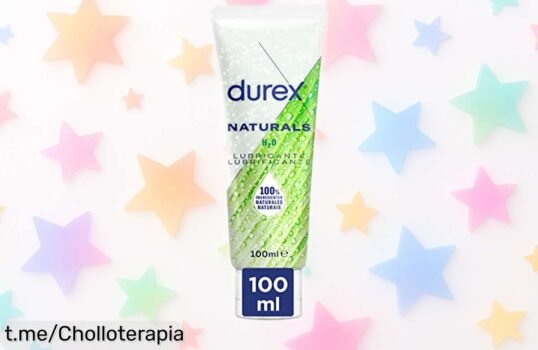 Lubricante natural Durex Naturals H2O de 100 ml al mejor precio, cuida tu flora vaginal y disfruta sin irritaciones. ¡Aprovecha este chollazo que no puedes dejar escapar!