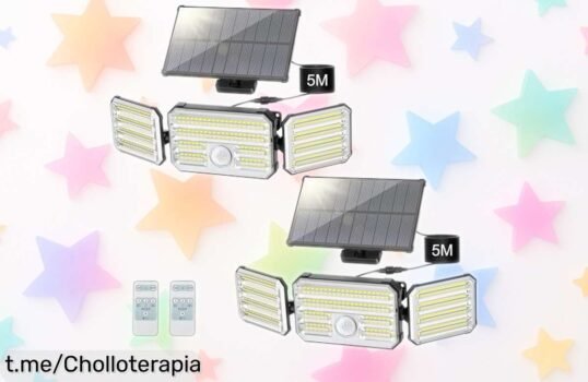 Luces solares Giliwosy con sensor de movimiento: ¡ilumina tu jardín con este ofertón que no puedes dejar escapar! Disfruta de la energía del sol y elige cómo iluminar.