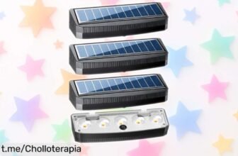 Luces solares para exterior AdalyRoma, 4 lámparas a un precio loco que iluminan tu jardín solas y crean momentos mágicos cada noche. ¡No te quedes sin las tuyas!