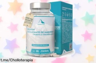 Magnesio Bisglicinato de Alps Nature: Controla el estrés y mejora tu sueño con 120 cápsulas en un precio loco que no se repite, ¡no dejes pasar esta oportunidad única!