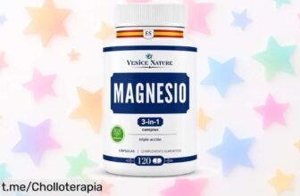 Magnesio Complex 400mg en 120 cápsulas, el super chollo para eliminar cansancio y calambres. ¡Aprovecha esta oferta única y siéntete lleno de energía hoy mismo!