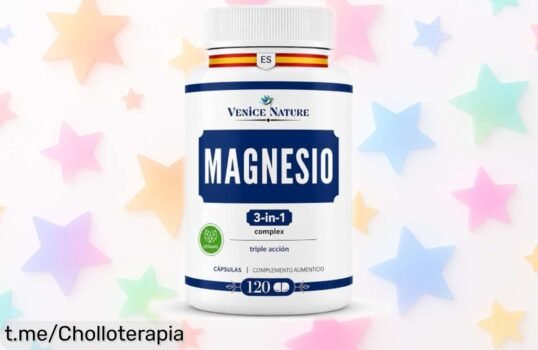 Magnesio Complex 400mg en 120 cápsulas, el super chollo para eliminar cansancio y calambres. ¡Aprovecha esta oferta única y siéntete lleno de energía hoy mismo!
