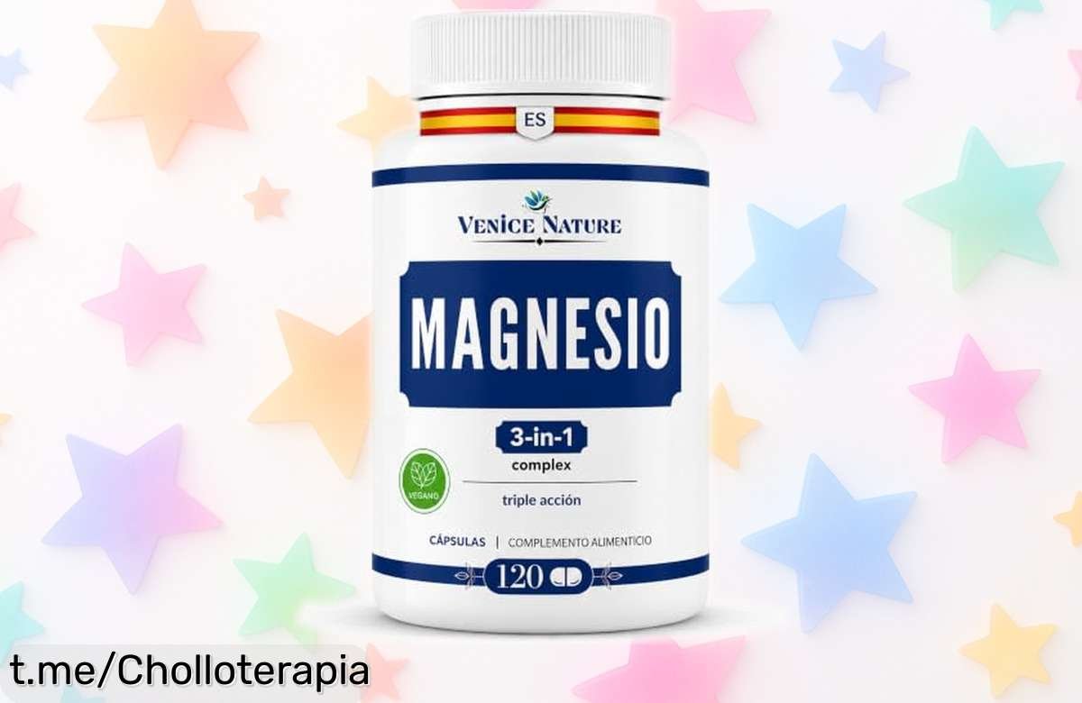Magnesio Complex 400mg en 120 cápsulas, el super chollo para eliminar cansancio y calambres. ¡Aprovecha esta oferta única y siéntete lleno de energía hoy mismo!