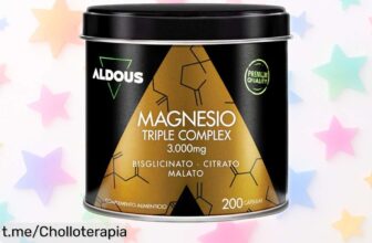 Magnesio Complex de Aldous: ¡la fórmula energética que esperabas está a un precio brutal! Potencia tu descanso y olvida los calambres, no te lo pierdas.