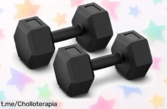 Mancuernas hexagonales ALLINLIFE en pack de 2 a un precio regalado, entrena en casa y ponte fuerte sin complicaciones, ¡no pierdas esta oportunidad única para mejorar!