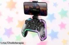 Mando Bluetooth Mars Gaming MGPBT2 con vibración y luces RGB a precio loco, ¡juega sin cables por horas con comodidad que no puedes dejar pasar!
