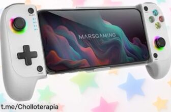 Mando Bluetooth Mars Gaming MGPX 2 en 1 con luces RGB y vibración, ¡super chollo que no vas a encontrar todos los días! Aprovecha este precio loco antes de que se acabe.