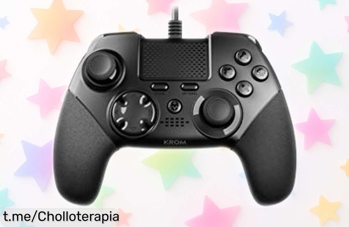 Mando KROM KAISER para PC, PS3 y PS4 con palancas traseras configurables a un precio de locura que te hará vivir tus partidas al máximo. ¡No dejes pasar esta oportunidad!