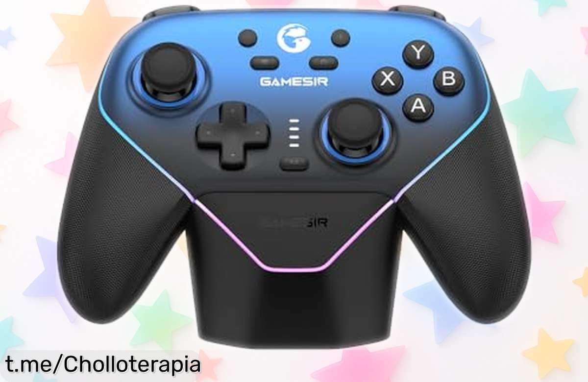 Mando inalámbrico GameSir Super Nova con gatillos ajustables y luces RGB: ¡oferta loca que no querrás perderte para jugar al máximo sin cables!