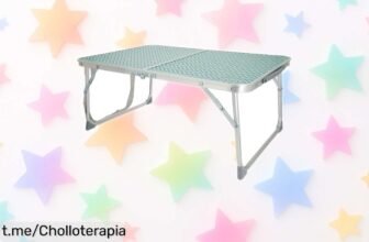 Mesa baja plegable Aktive, perfecto para camping y jardín, ¡ahora a un precio loco que no puedes dejar escapar! Disfruta de momentos inolvidables al aire libre.