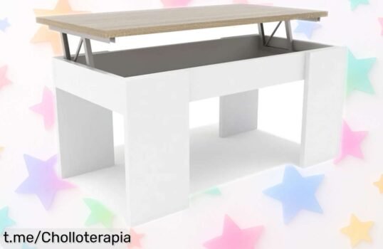 Mesa de centro elevable Dormidan MC4, el chollo que transforma tu comedor con su robustez ¡No dejes pasar este descuentazo y mejora tu hogar ya!