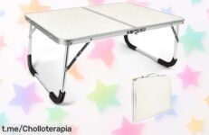 Mesa plegable portátil Aomig, se abre en un segundo: ¡Ofertón irresistible para tus picnics y aventuras al aire libre! No dejes pasar este super chollo.