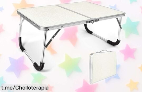 Mesa plegable portátil Aomig, se abre en un segundo: ¡Ofertón irresistible para tus picnics y aventuras al aire libre! No dejes pasar este super chollo.