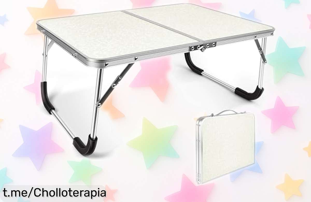 Mesa plegable portátil Aomig, se abre en un segundo: ¡Ofertón irresistible para tus picnics y aventuras al aire libre! No dejes pasar este super chollo.