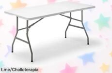 Mesa plegable portátil KG KITGARDEN: ¡gran solución para 6 personas, se pliega al instante y a un precio increíble! No dejes pasar este chollazo para tus aventuras.