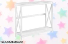 Mesa recibidor estrecha Yaheetech con diseño moderno a precio de ganga, ¡renueva tu entrada sin complicaciones y dale ese toque especial que merece!