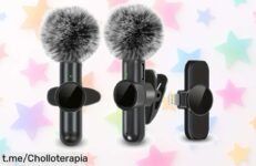 Micrófono Lavalier inalámbrico para móvil que quita el viento y graba audio increíble, ahora a un precio loco: ¡hazte con él antes de que se acabe esta oportunidad única!
