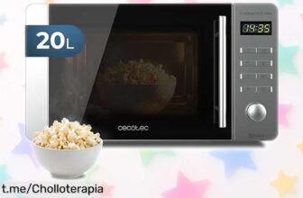 Microondas Cecotec Proclean 5010 Inox de 20 litros: ¡Descuentazo en la cocina! Disfruta de su seguridad infantil y programas automáticos a un precio que no se repetirá. ¡Cómpralo ya y haz tu vida más fácil!