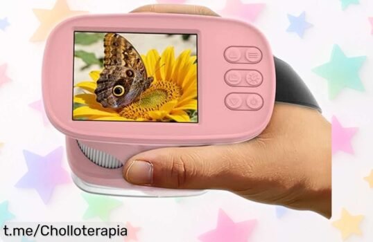 Microscopio infantil portátil con pantalla 2.4” y resolución 4K, ¡descubre la ciencia a precio de risa! No dejes pasar esta oportunidad única para aprender jugando.