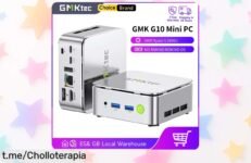 Mini PC GMKtec G10 con Ryzen 5: potencia para tres pantallas 4K y LAN de alta velocidad a un precio de locura. ¡Hazte ya con tu centro multimedia antes que se acabe!