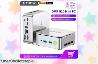 Mini PC GMKtec G10 con Ryzen 5: potencia para tres pantallas 4K y LAN de alta velocidad a un precio de locura. ¡Hazte ya con tu centro multimedia antes que se acabe!