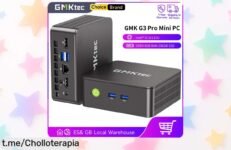 Mini PC GMKtec G3 Pro que hará volar tu escritorio, ¡aprovecha el cupón y obtén un super chollo con Windows 11, WiFi 6 y Bluetooth 5.2!