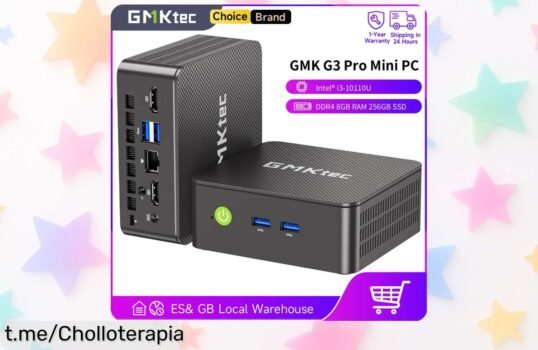 Mini PC GMKtec G3 Pro que hará volar tu escritorio, ¡aprovecha el cupón y obtén un super chollo con Windows 11, WiFi 6 y Bluetooth 5.2!