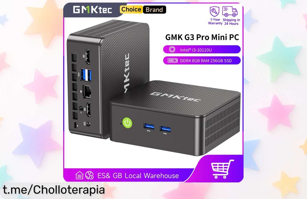 Mini PC GMKtec G3 Pro que hará volar tu escritorio, ¡aprovecha el cupón y obtén un super chollo con Windows 11, WiFi 6 y Bluetooth 5.2!