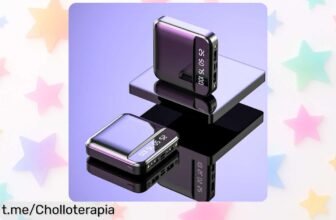 Mini banco de energía portátil de 20000 mAh, precio loco para cargar tu móvil a todas partes, ¡no esperes más y llévate este super chollo antes que se acabe!