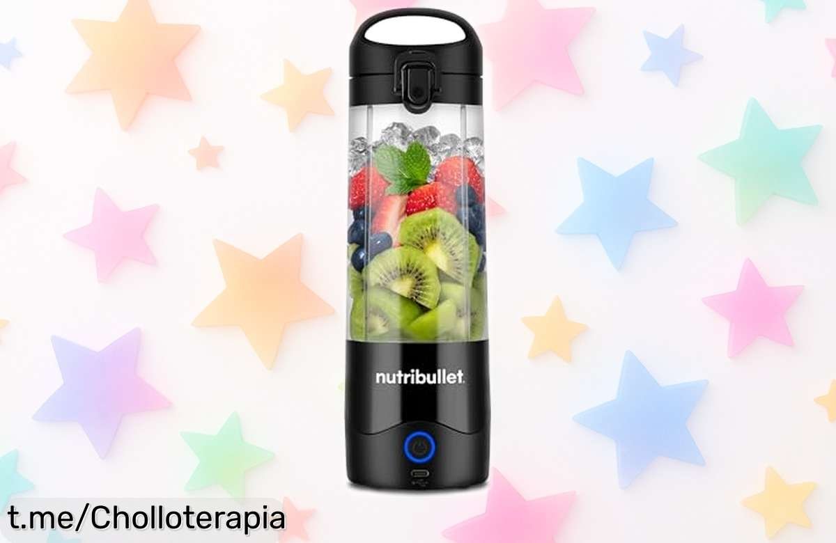Mini batidora portátil Nutribullet de 475 ml, tritura frutas y hielo en segundos por un precio loca que no te esperabas. ¡Hazte con la tuya antes de que se agoten!