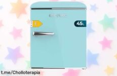 Mini nevera retro Cecotec Bolero CoolMarket TT Origin 45: ¡esto sí es un chollo, tus bebidas fresquitas a precio de escándalo! No te lo pierdas, este ofertón vuela.
