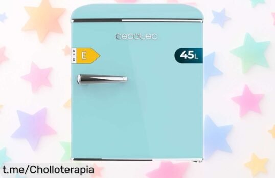 Mini nevera retro Cecotec Bolero CoolMarket TT Origin 45: ¡esto sí es un chollo, tus bebidas fresquitas a precio de escándalo! No te lo pierdas, este ofertón vuela.