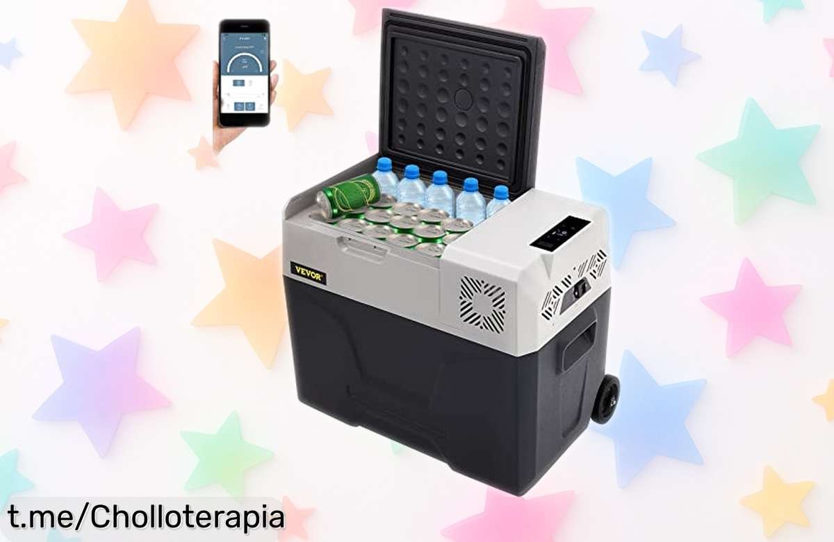 Mini nevera termoeléctrica VEVOR de 40L a precio loco, enfría hasta -20°C y es perfecta para tus aventuras, no te pierdas este ofertón que hará tus viajes más refrescantes.