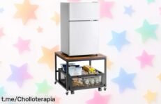 Mini refrigerador con carrito y ruedas VEVOR, la solución perfecta para tus bebidas. ¡Aprovecha este superchollo y mantén todo organizado sin complicaciones!