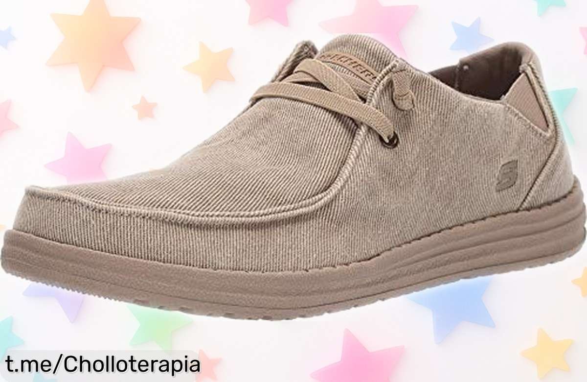 Mocasines slip on para hombre Skechers MelsonRaymon, el chollazo que te libera de los líos: despreocúpate y camina a tu aire con estilo y confort. ¡Hazte ya con ellos!