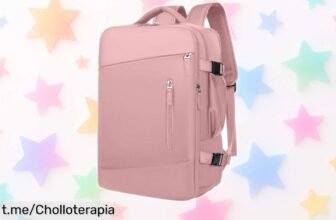 Mochila de viaje tamaño cabina para Ryanair, con cargador integrado y precio de risa, tu compañera perfecta para escapadas que no te puedes perder.
