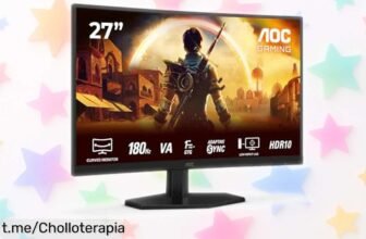 Monitor gaming AOC C27G42E de 27 pulgadas, pantalla curva y respuesta de 1 ms a precio increíble: conviértete en el rey del juego antes que se agote esta oferta irresistible.